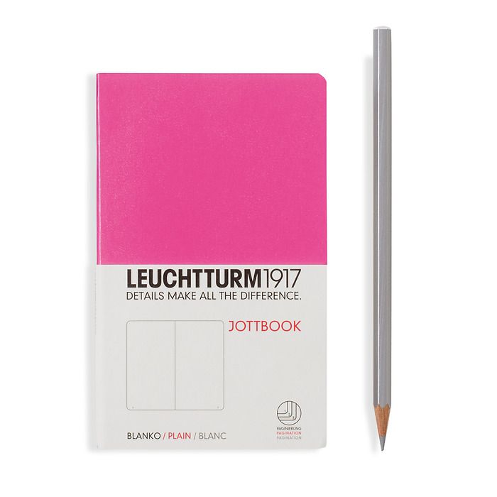 Jottbook Pocket (A6) 60 pages, 16 pages perforées, blanc, new pink