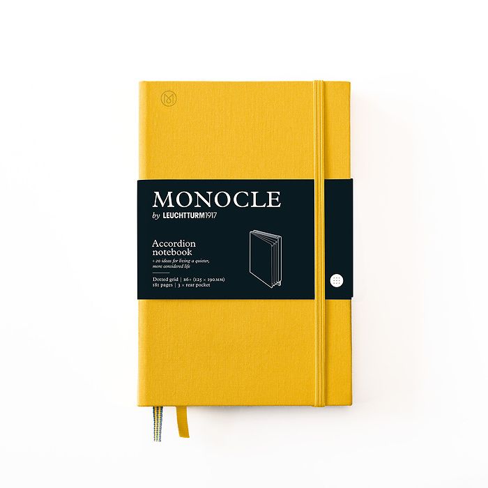 Monocle Wallet B6+, Couverture rigide, 192 pages num., Yellow, pointillé